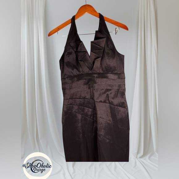 Snap Dresses & Skirts - Black Dress with Ruffle Detail Sz L